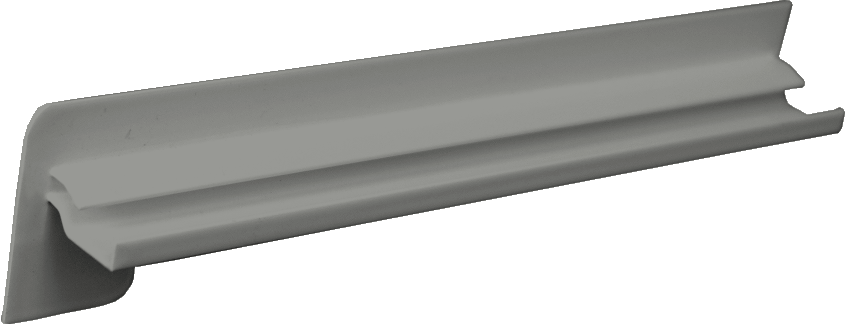 Poomítková krytka na venkovní hliníkové parapety 260-400 mm - stříbrná