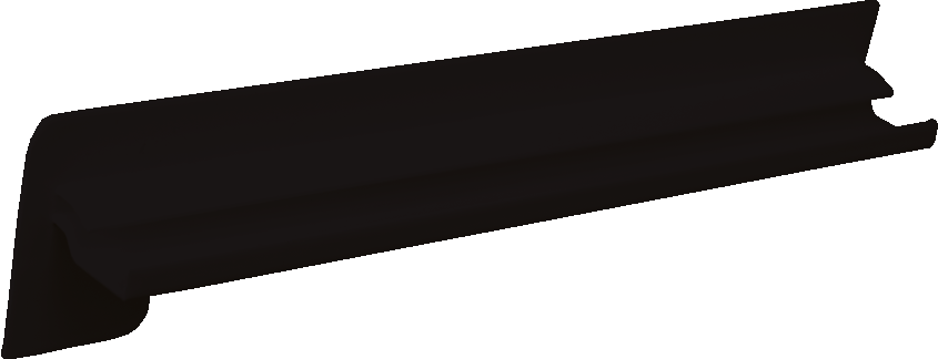 Poomítková krytka na venkovní hliníkové parapety 260-400 mm - tmavě hnědá