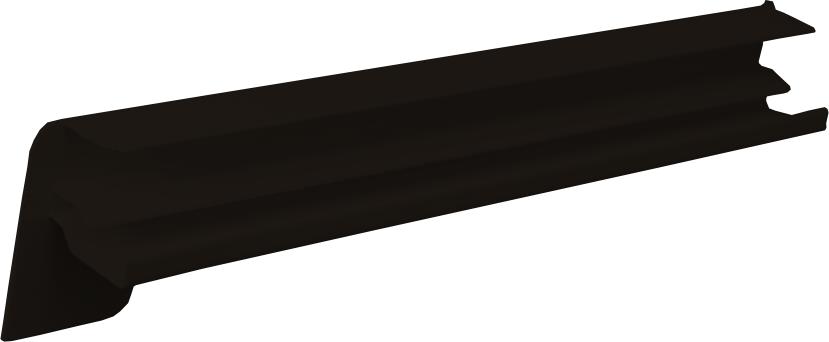 Předomítková krytka na venkovní hliníkové parapety 260-400 mm - tmavý bronz