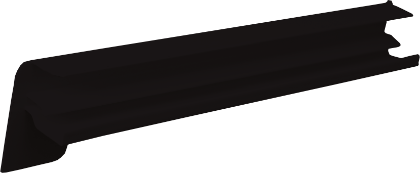 Předomítková krytka na venkovní hliníkové parapety 150-240 mm - tmavě hnědá