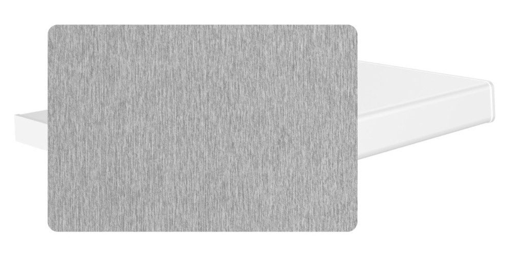 Vnitřní plastový parapet - speciální dekory Aluminium