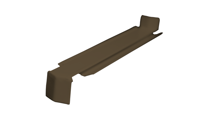 Hliníková rohová spojka 135º (vnější roh) - bronz