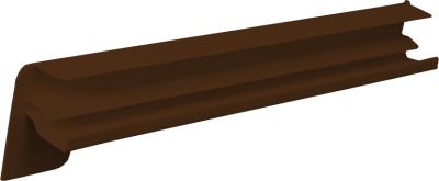 Předomítková krytka na venkovní hliníkové parapety 50-130 mm - zlatý dub