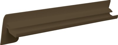 Poomítková krytka na venkovní hliníkové parapety 150-240 mm - bronz