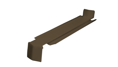 Hliníková rohová spojka 135º (vnější roh) - bronz
